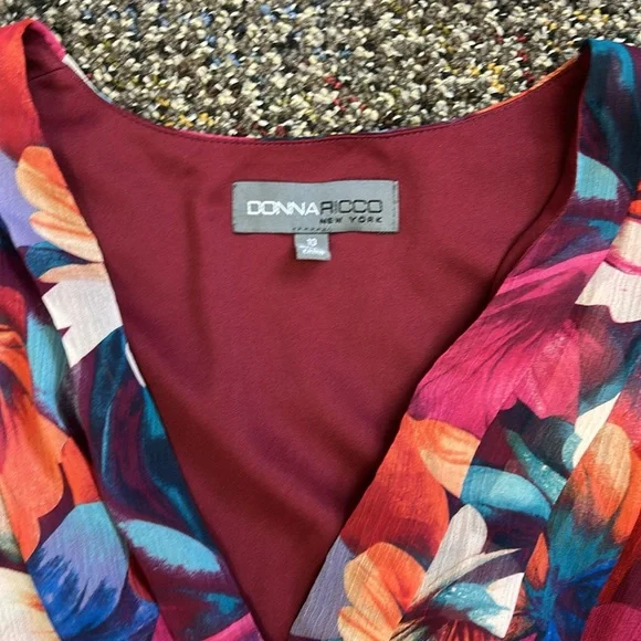 NWOT Donna Ricco Maxi Dress Sz 10 - Picture 4 of 10